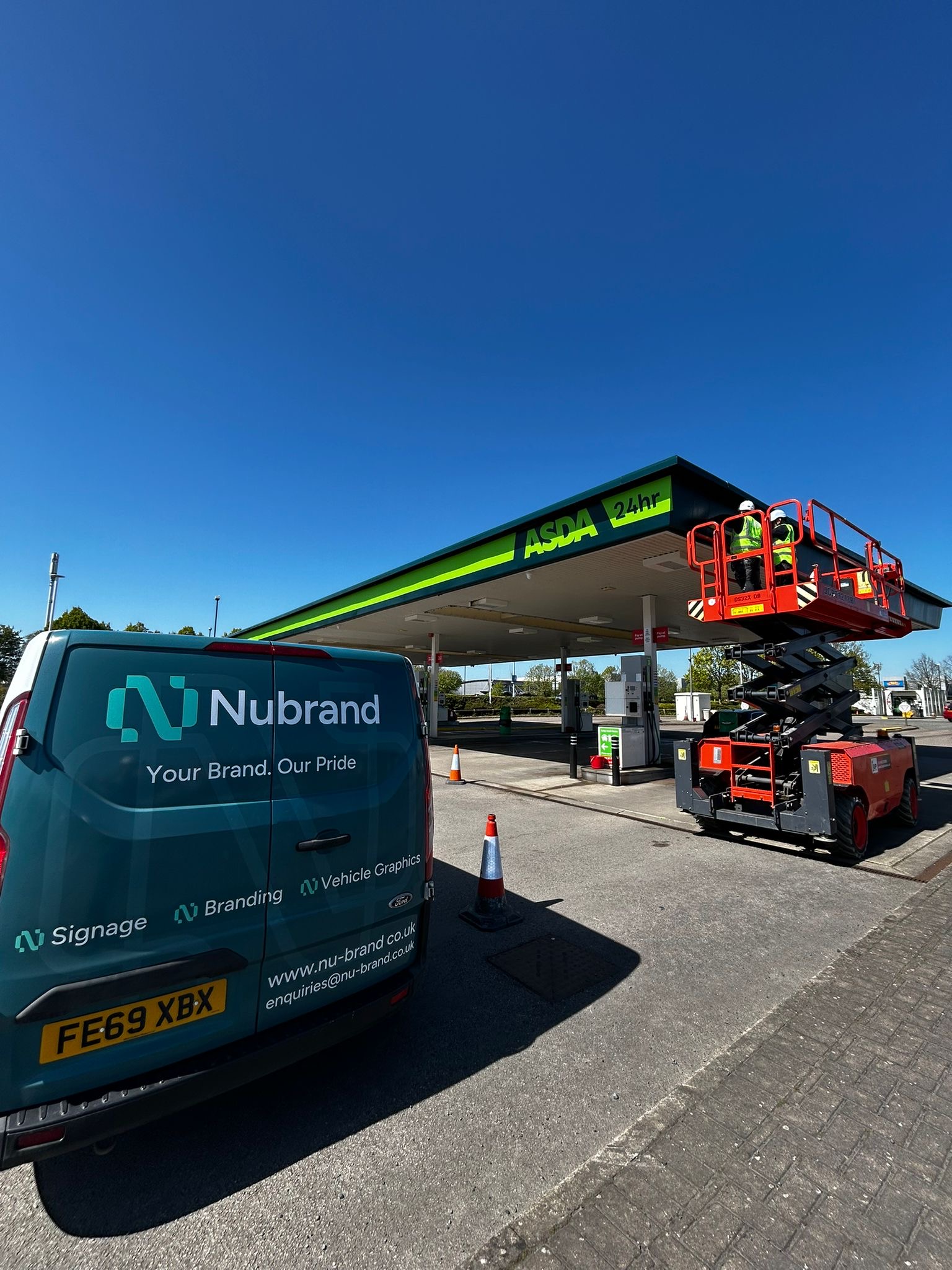 Forecourt Canopy Signage — Asda